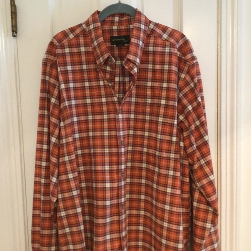 Orange Eddie Bauer long sleeve shirt